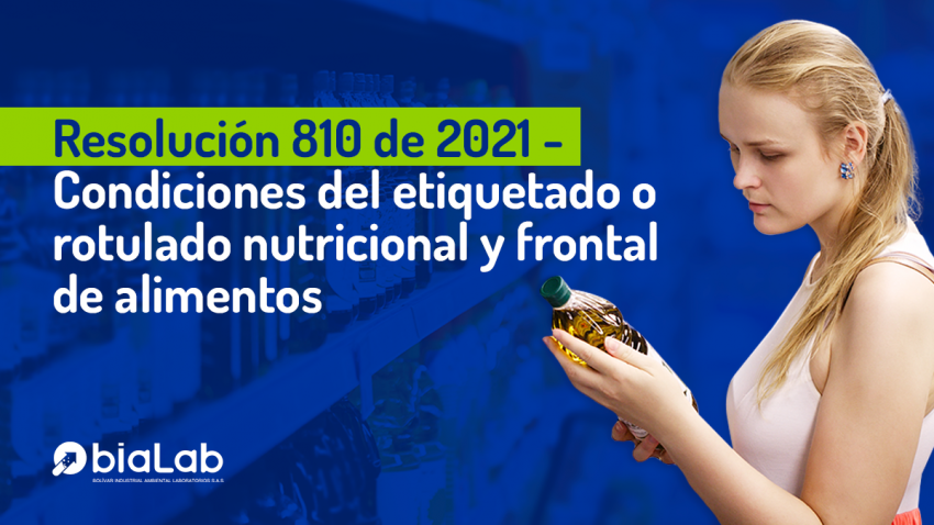 Resolución 810 de 2021 - Condiciones del etiquetado o rotulado nutricional y frontal de alimentos 
